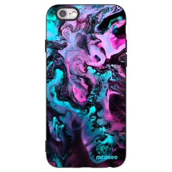Picasee Μαύρη θήκη σιλικόνης για Apple iPhone 6/6S - Lean