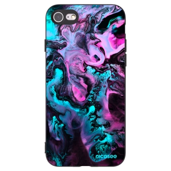 Picasee Μαύρη θήκη σιλικόνης για Apple iPhone 8 - Lean