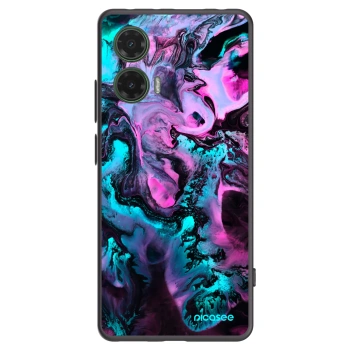 Picasee Μαύρη θήκη σιλικόνης για Motorola Moto G35 5G - Lean