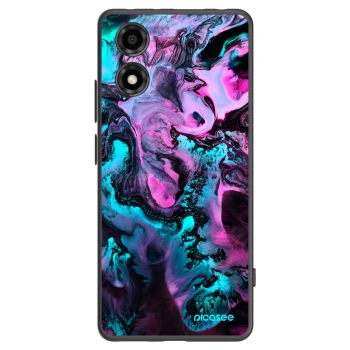 Picasee Μαύρη θήκη σιλικόνης για Motorola Moto E14 - Lean