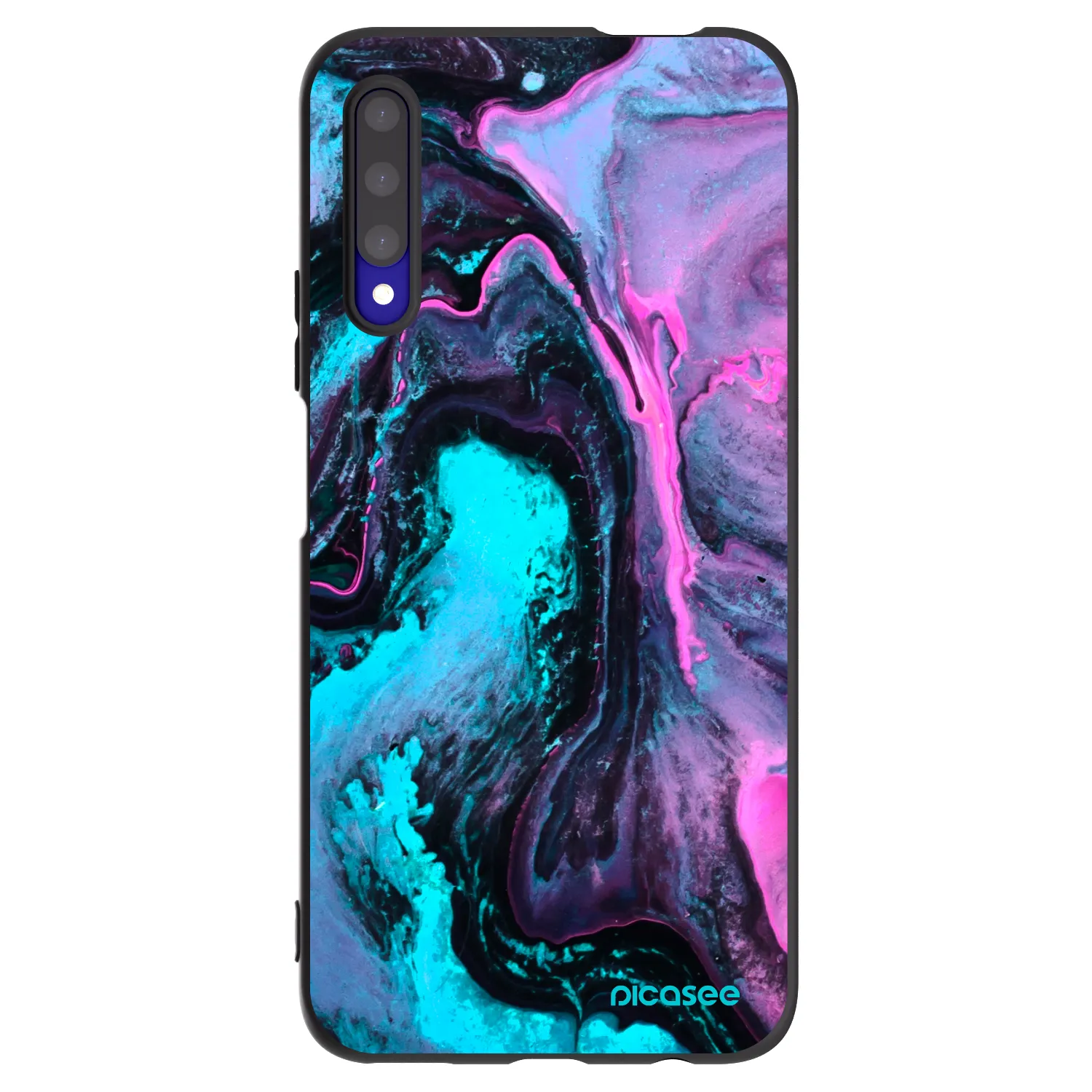 Picasee Μαύρη θήκη σιλικόνης για Honor 9X Pro - Lean 2