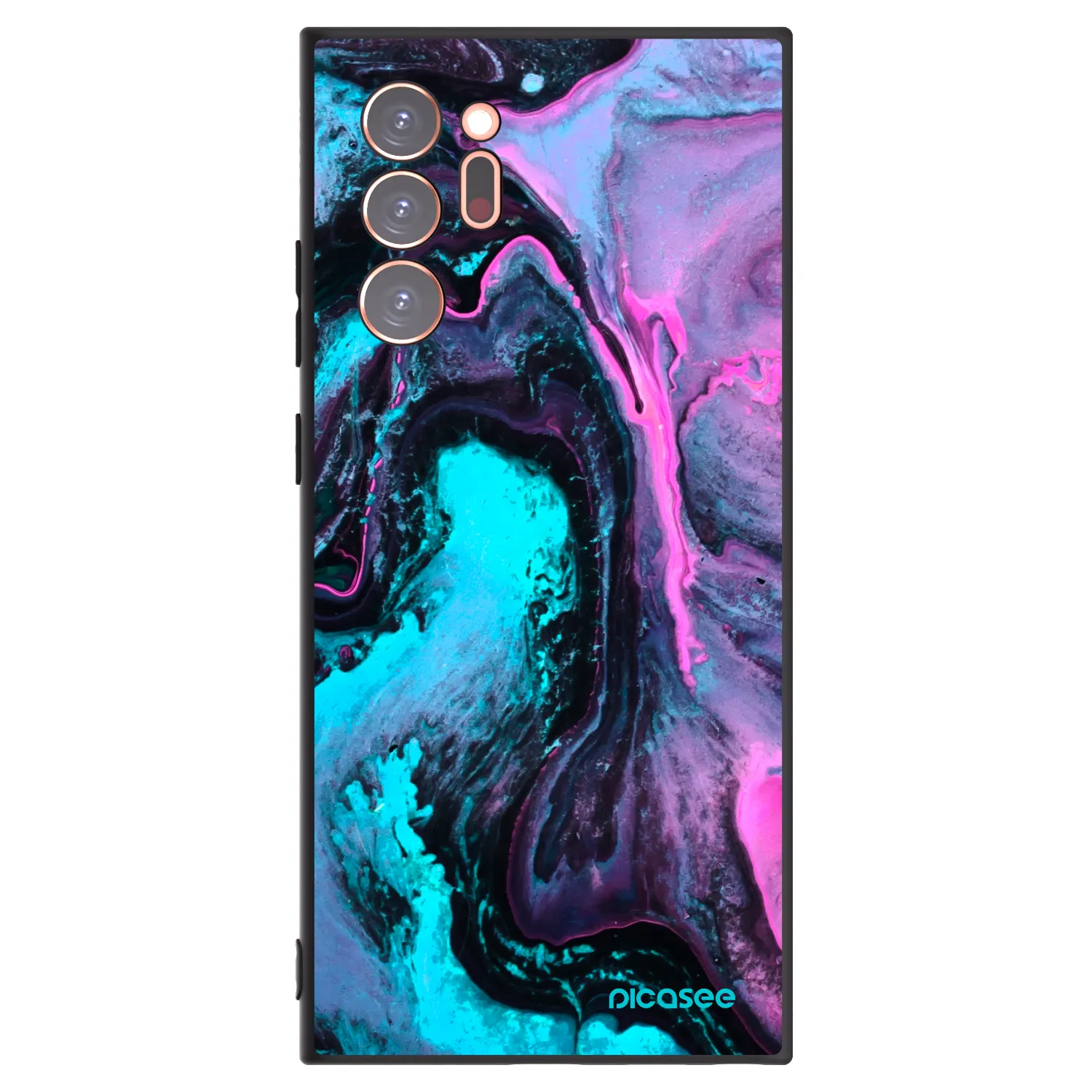 Picasee Μαύρη θήκη σιλικόνης για Samsung Galaxy Note 20 Ultra - Lean 2