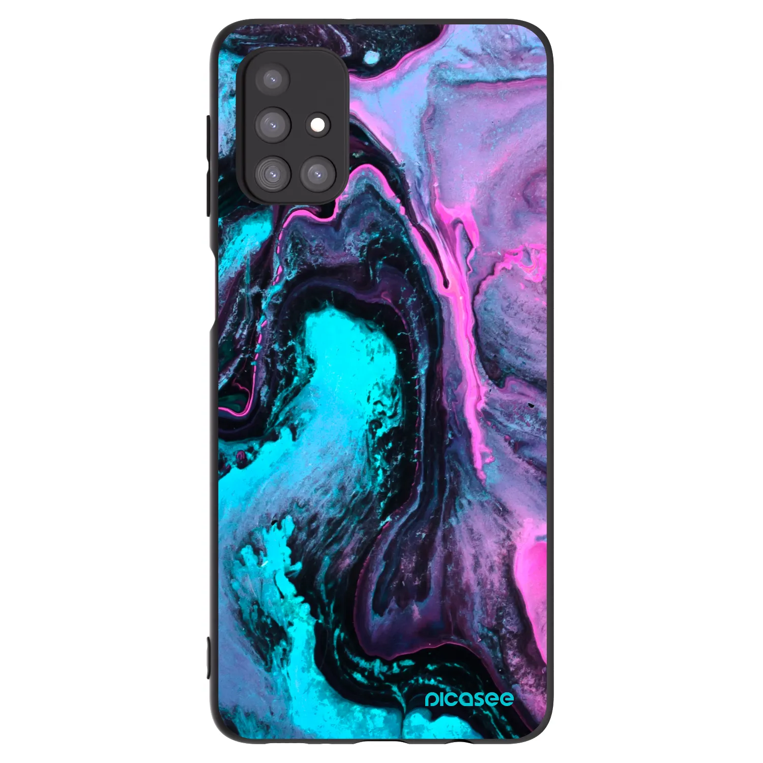 Picasee Μαύρη θήκη σιλικόνης για Samsung Galaxy M31s - Lean 2