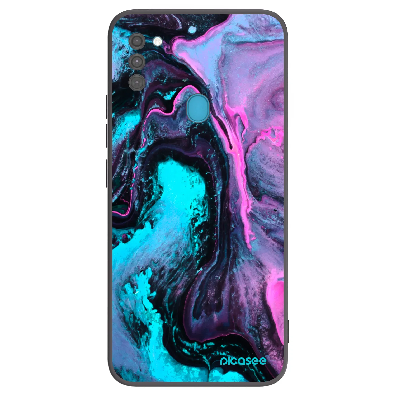 Picasee Μαύρη θήκη σιλικόνης για Samsung Galaxy M11 - Lean 2