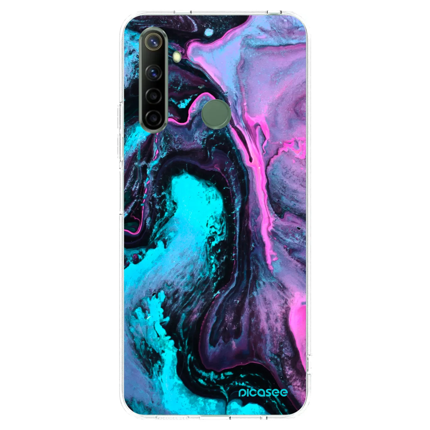 Picasee διαφανής θήκη σιλικόνης Realme 6i - Lean 2