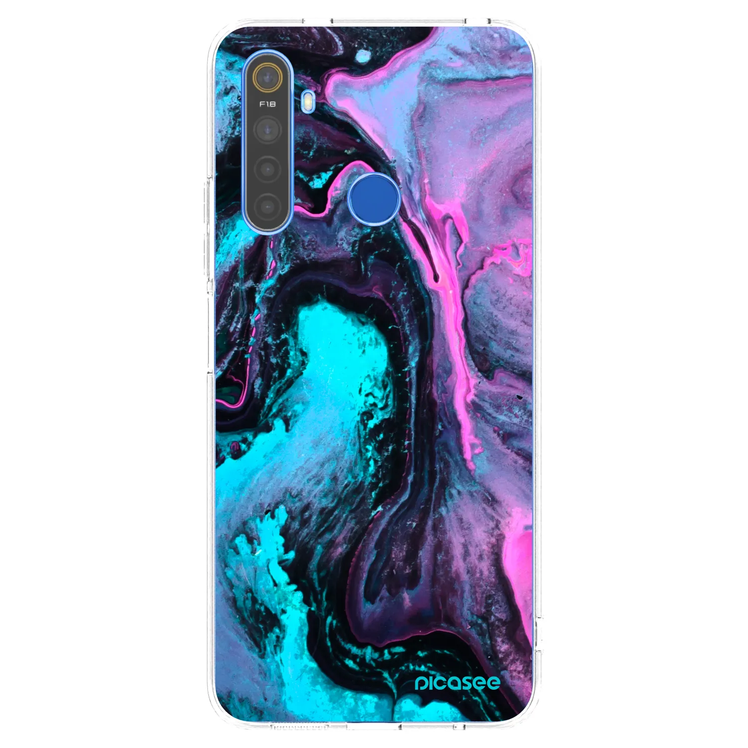 Picasee διαφανής θήκη σιλικόνης Realme 5 - Lean 2