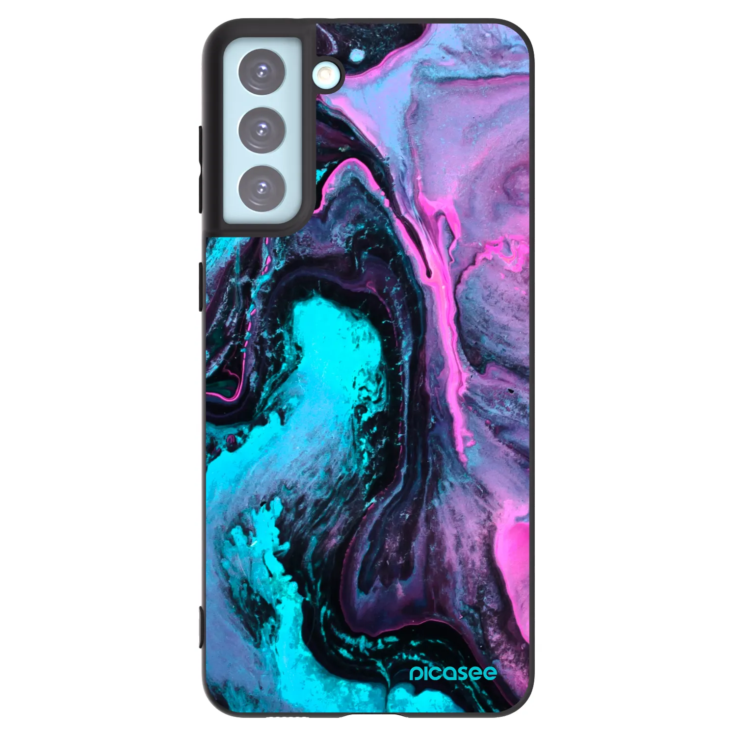 Picasee Μαύρη θήκη σιλικόνης για Samsung Galaxy S21+ 5G G996F - Lean 2
