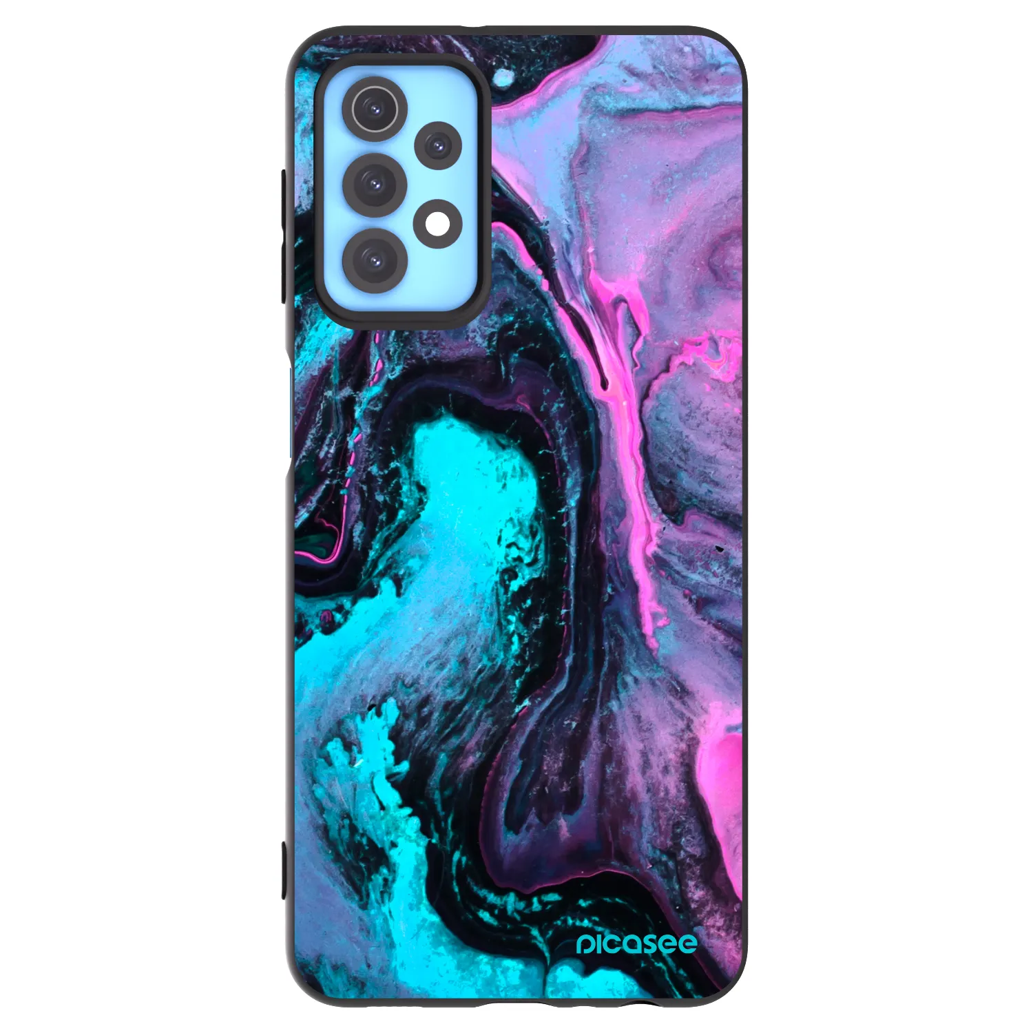 Picasee Μαύρη θήκη σιλικόνης για Samsung Galaxy A32 4G SM-A325F - Lean 2