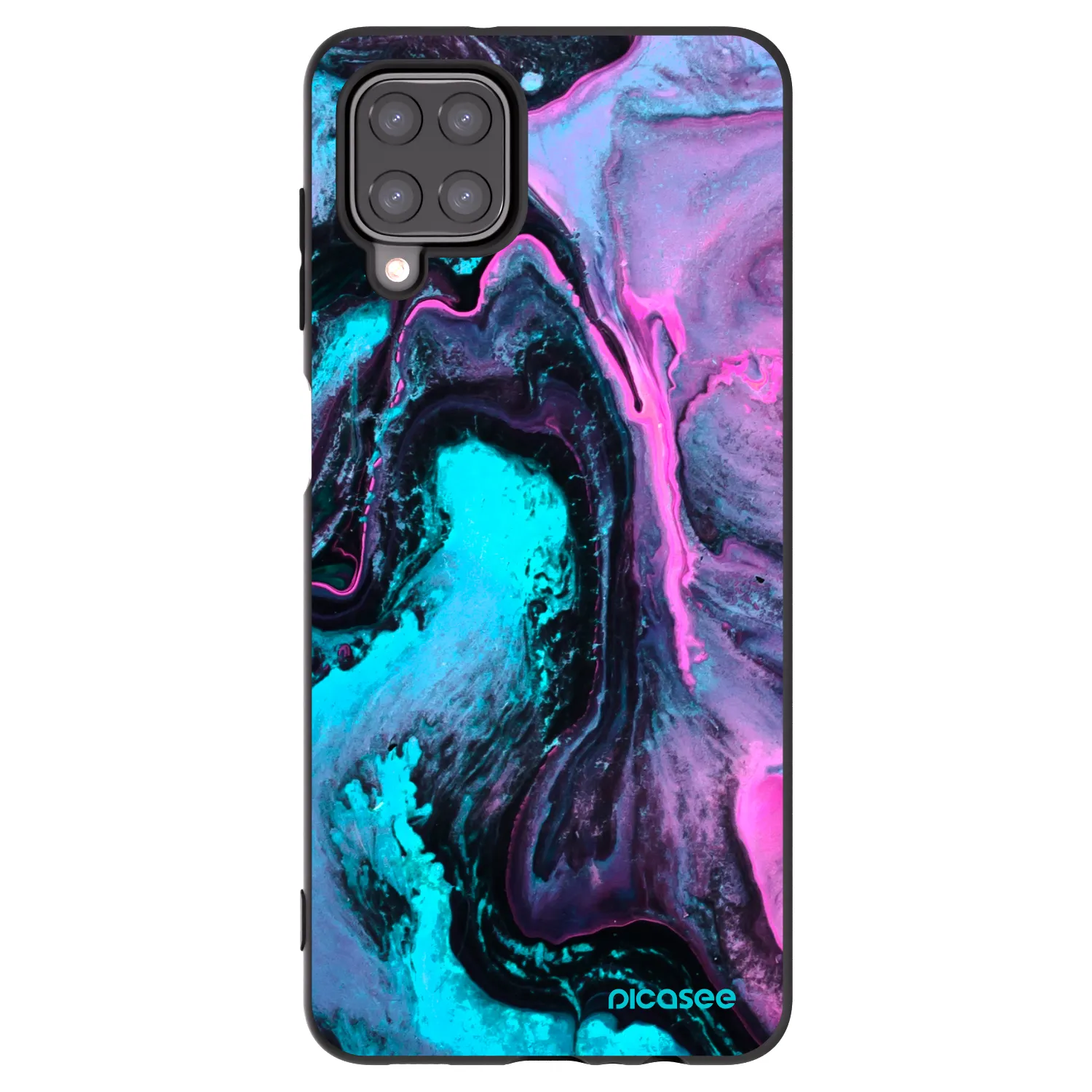 Picasee Μαύρη θήκη σιλικόνης για Samsung Galaxy M12 M127F - Lean 2