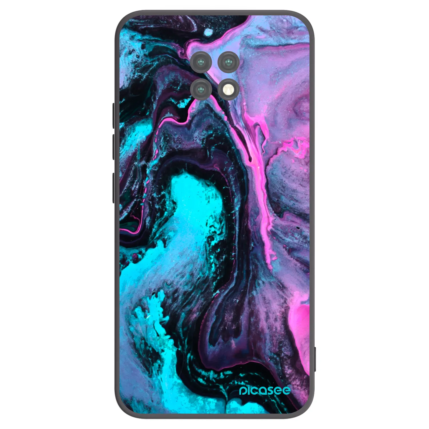 Picasee Μαύρη θήκη σιλικόνης για Xiaomi Redmi Note 9T - Lean 2