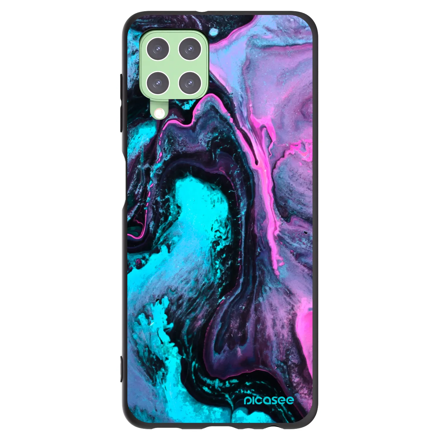 Picasee Μαύρη θήκη σιλικόνης για Samsung Galaxy A22 A225F 4G - Lean 2