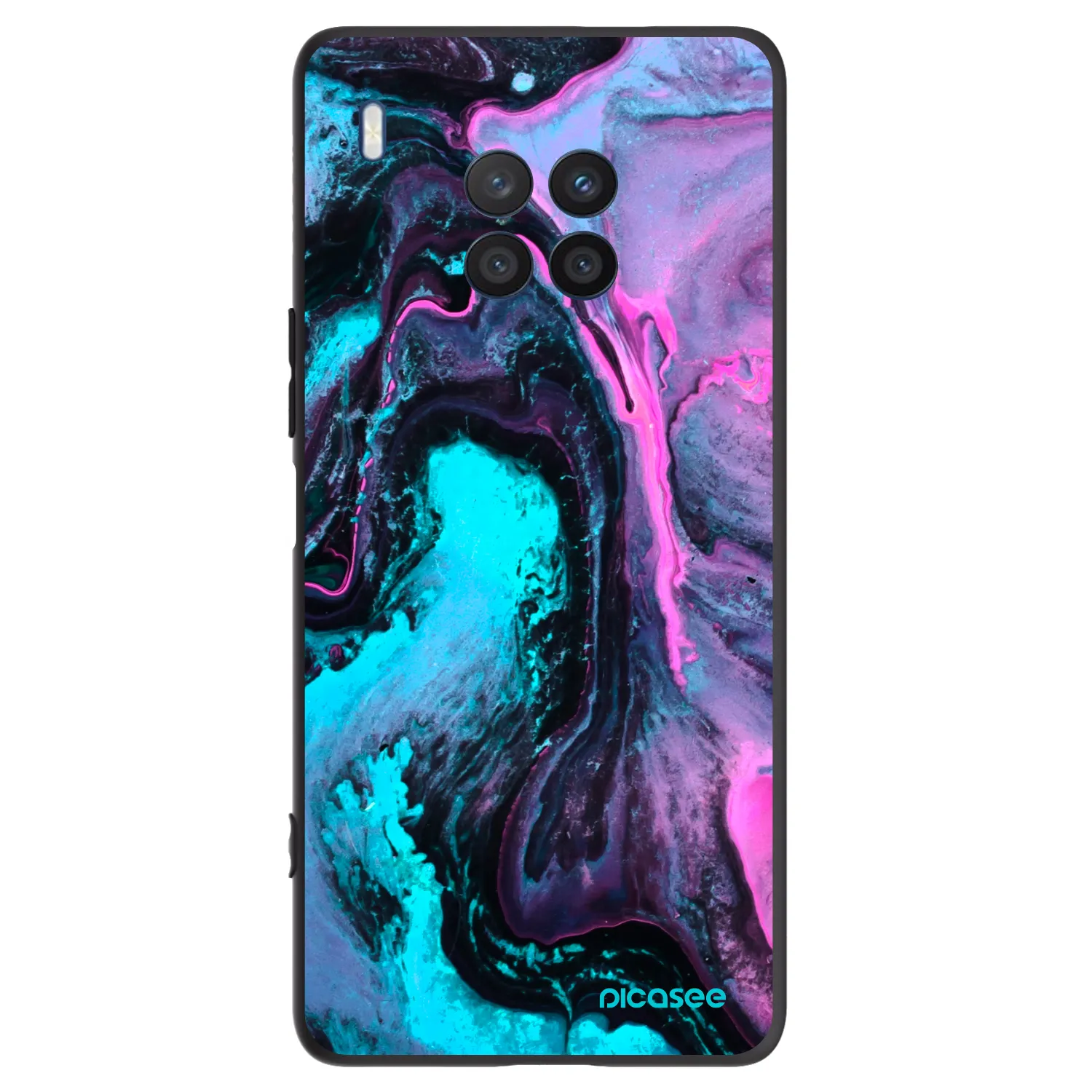 Picasee Μαύρη θήκη σιλικόνης για Honor 50 Lite - Lean 2