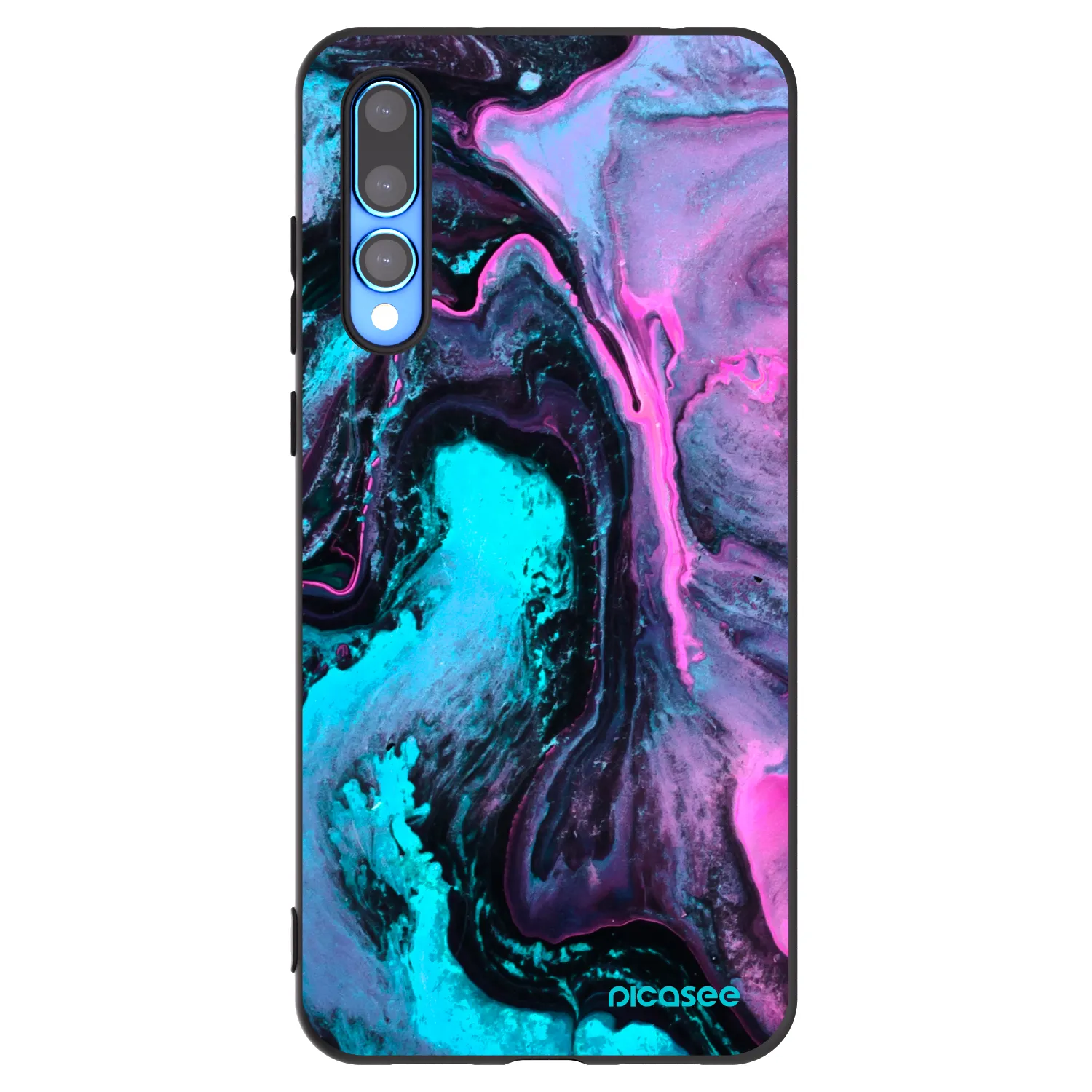 Picasee Μαύρη θήκη σιλικόνης για Huawei P20 Pro - Lean 2