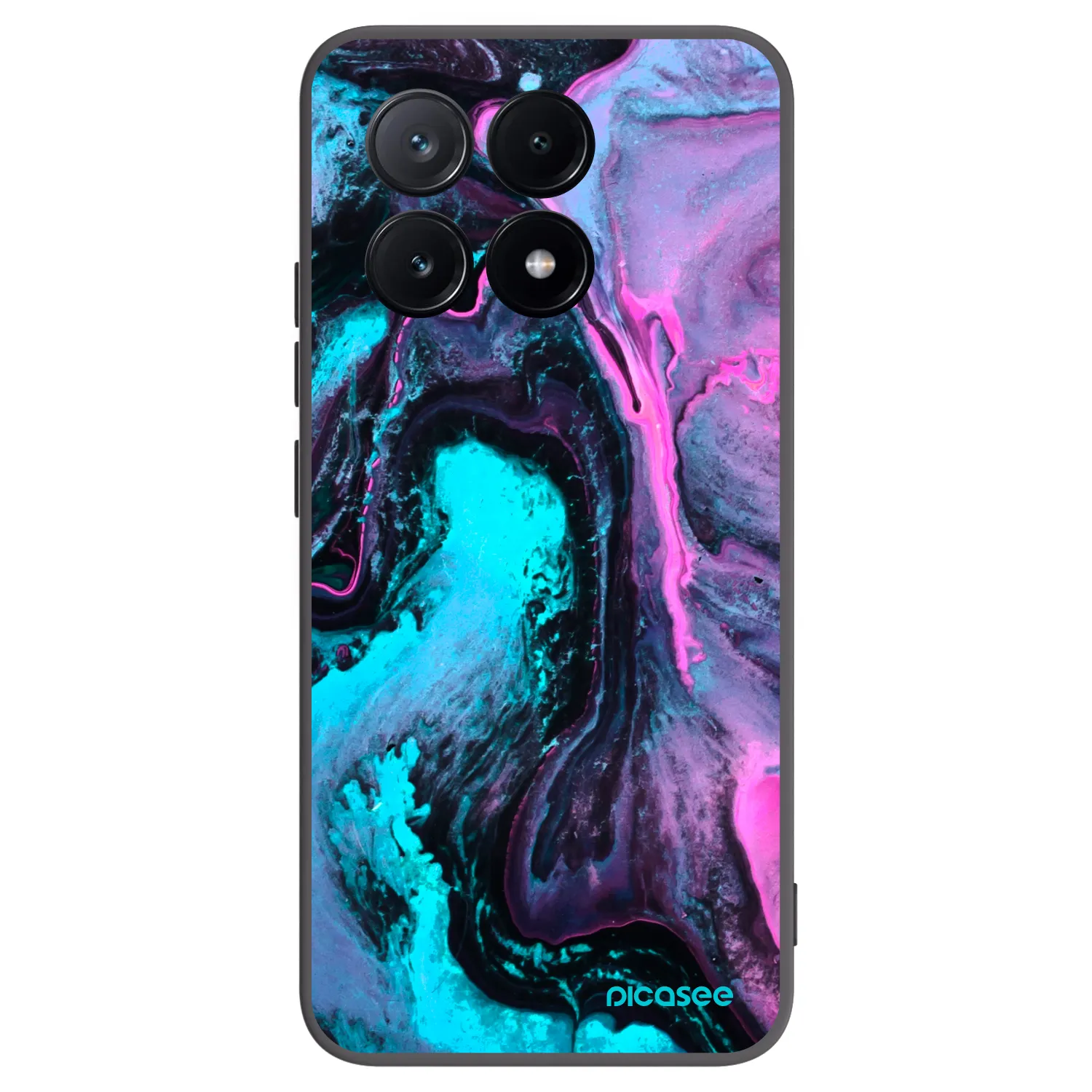 Picasee Μαύρη θήκη σιλικόνης για Xiaomi Poco X6 Pro - Lean 2