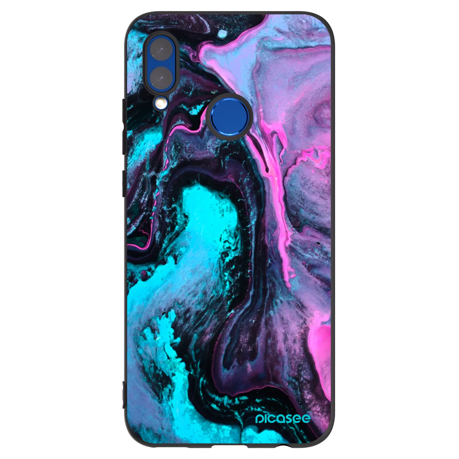 Picasee Μαύρη θήκη σιλικόνης για Huawei P Smart 2019 - Lean 2