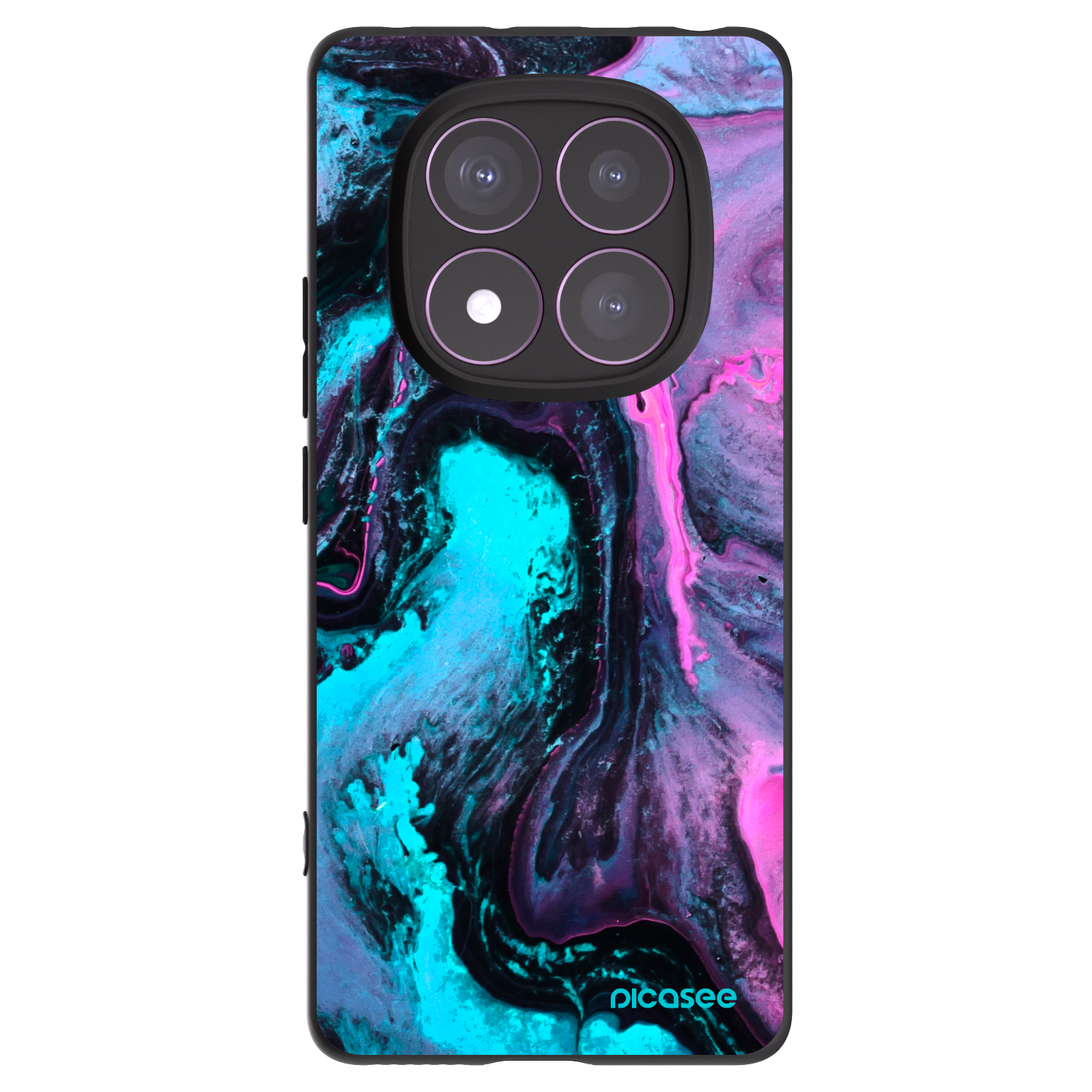 Picasee Μαύρη θήκη σιλικόνης για Xiaomi Redmi Note 14 Pro 4G - Lean 2