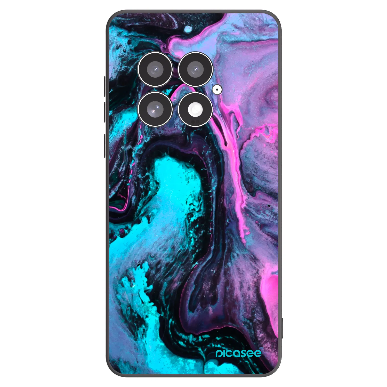 Picasee Μαύρη θήκη σιλικόνης για OnePlus 13 5G - Lean 2