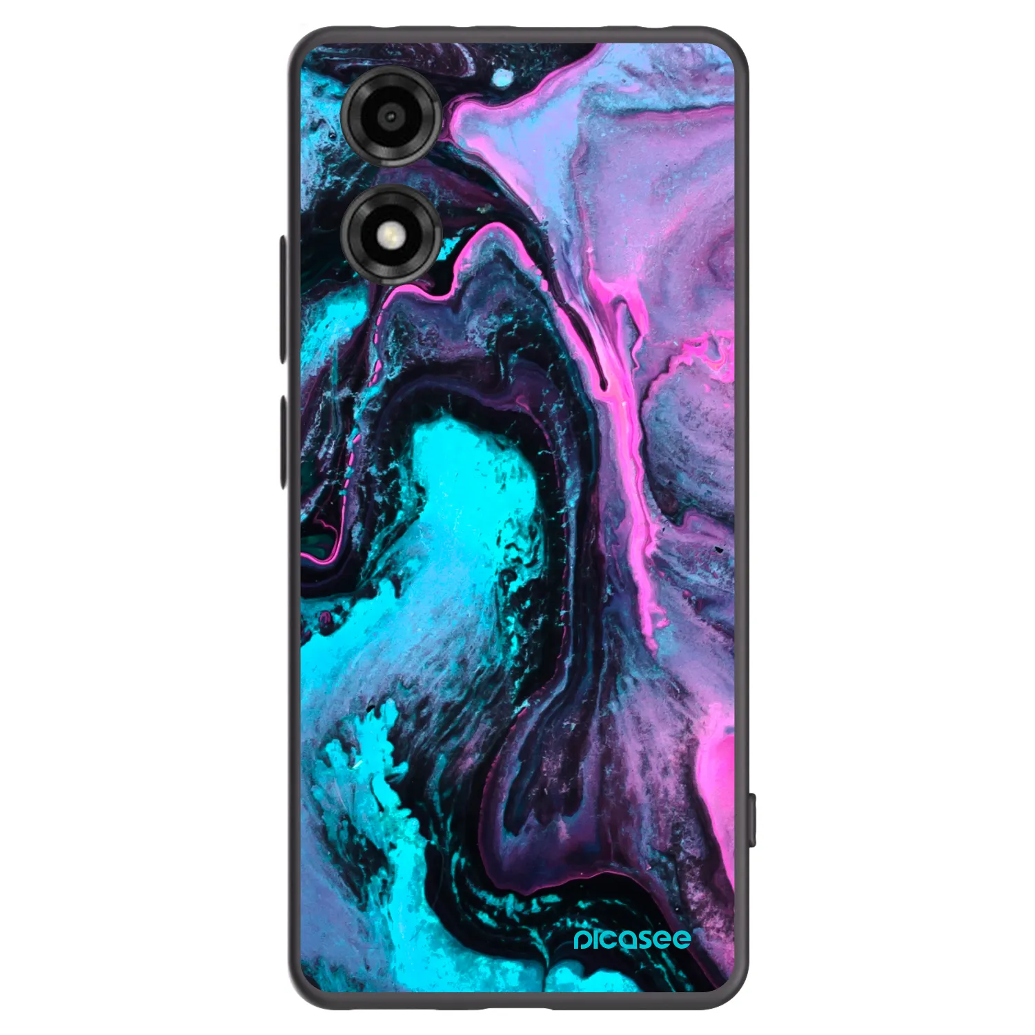 Picasee Μαύρη θήκη σιλικόνης για Motorola Moto E14 - Lean 2