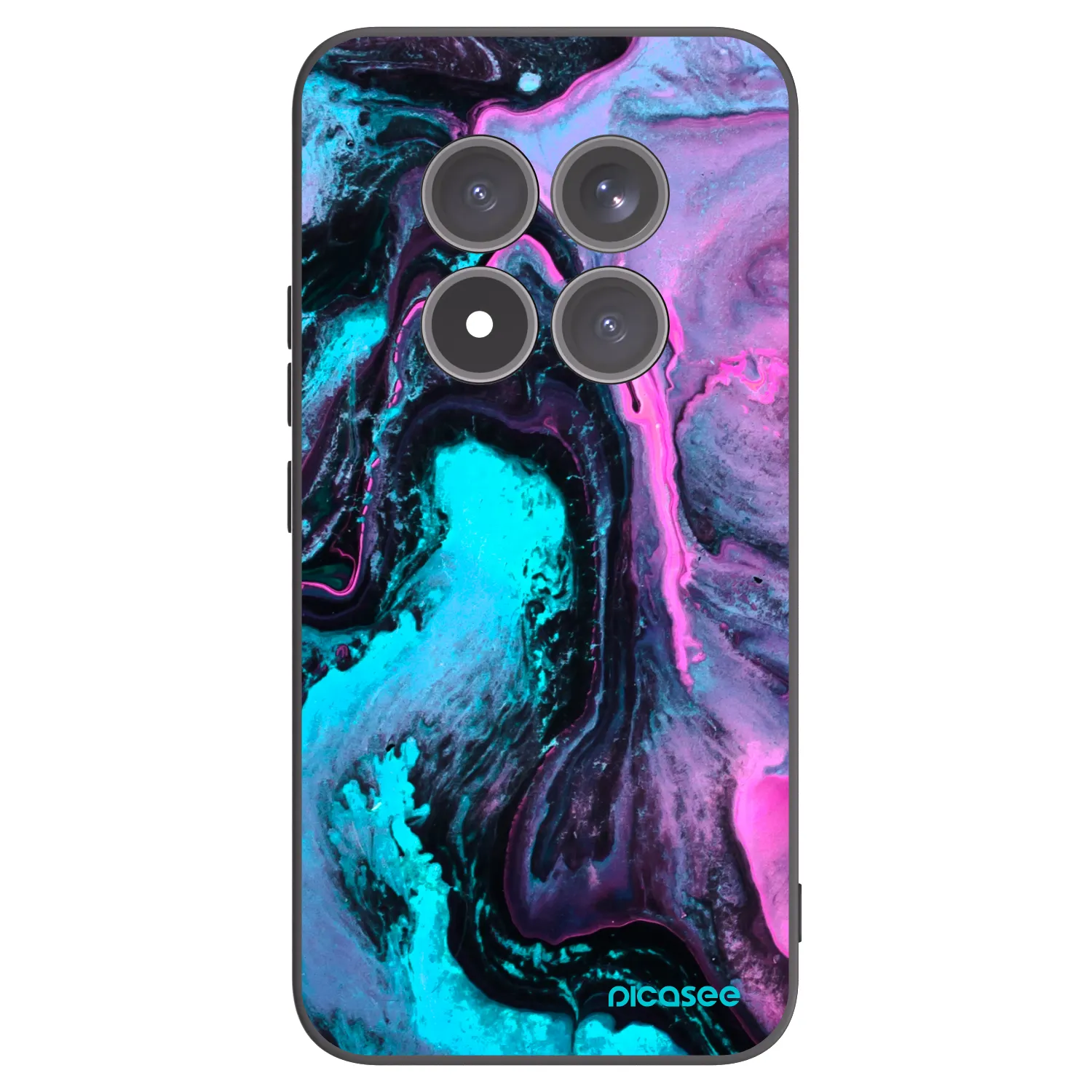 Picasee Μαύρη θήκη σιλικόνης για Xiaomi Redmi Note 15 Pro+ - Lean 2