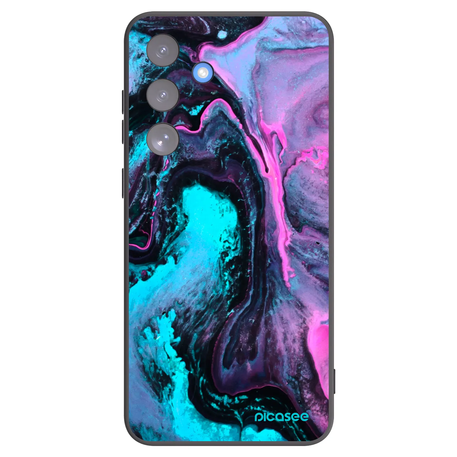 Picasee Μαύρη θήκη σιλικόνης για Samsung Galaxy S25 FE 5G - Lean 2