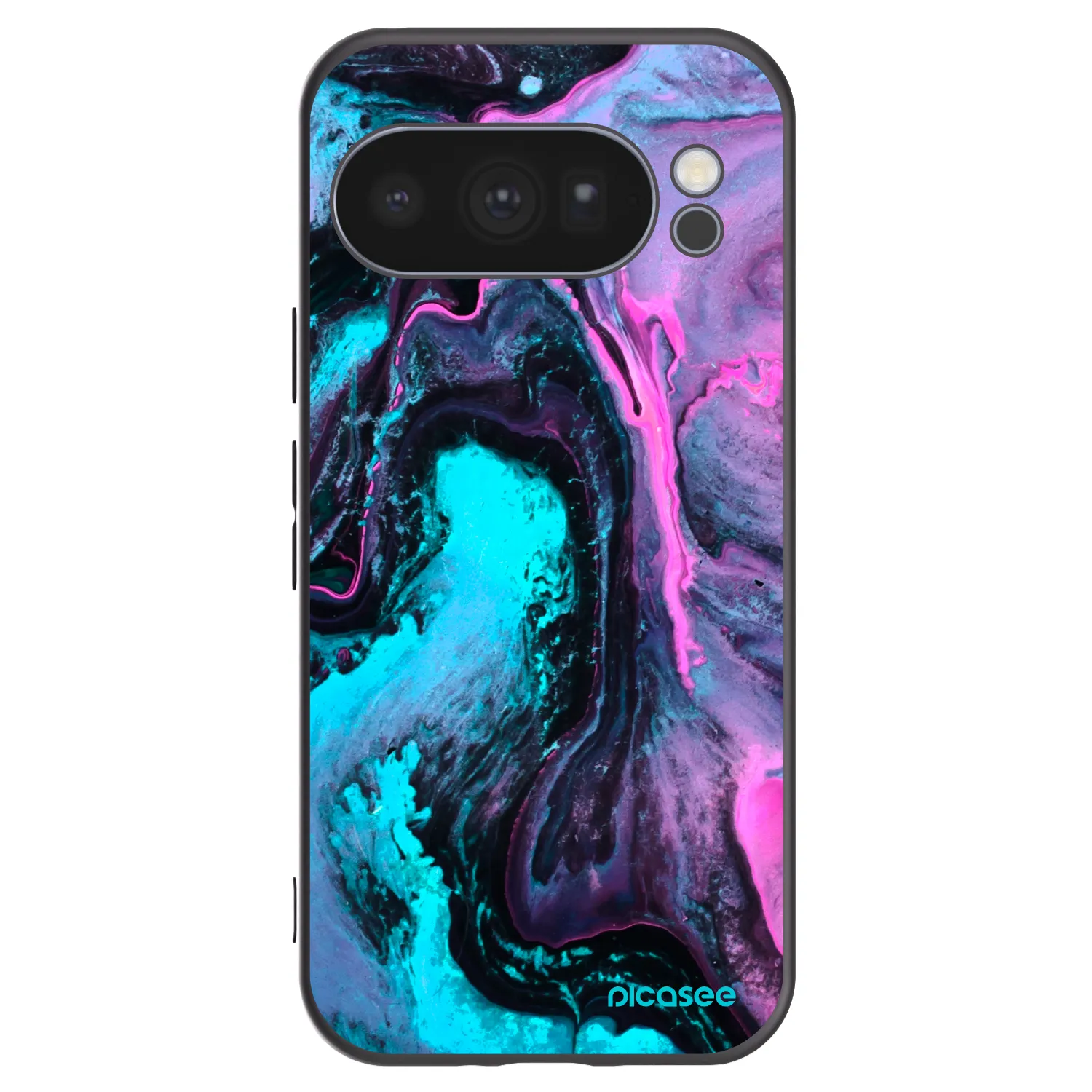 Picasee Μαύρη θήκη σιλικόνης για Google Pixel 10 Pro - Lean 2