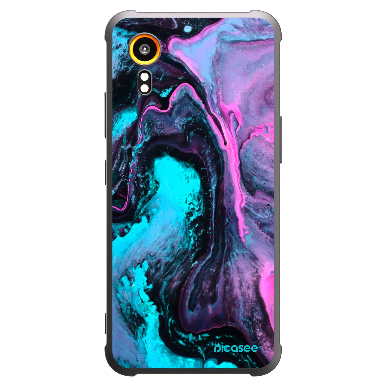 Picasee Μαύρη θήκη σιλικόνης για Samsung Galaxy Xcover 7 - Lean 2
