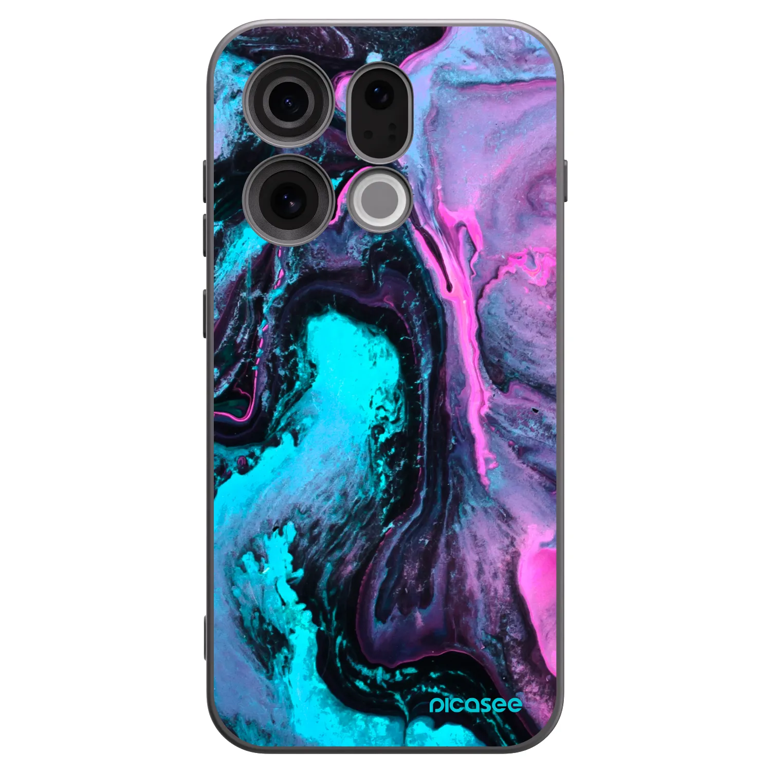 Picasee Μαύρη θήκη σιλικόνης για OPPO Find X9 - Lean 2