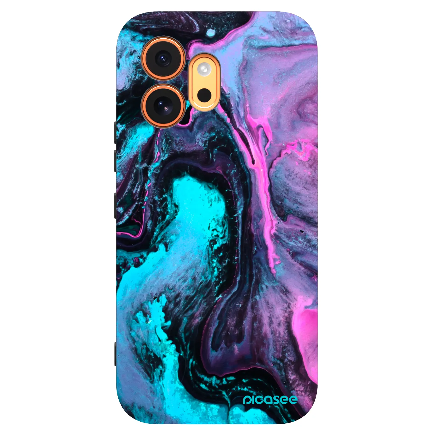 Picasee Μαύρη θήκη σιλικόνης για Honor 600 - Lean 2