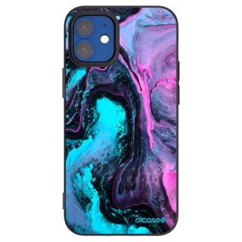 Picasee Μαύρη θήκη σιλικόνης για Apple iPhone 12 mini - Lean 2