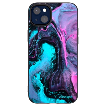 Picasee Μαύρη θήκη σιλικόνης για Apple iPhone 14 Plus - Lean 2