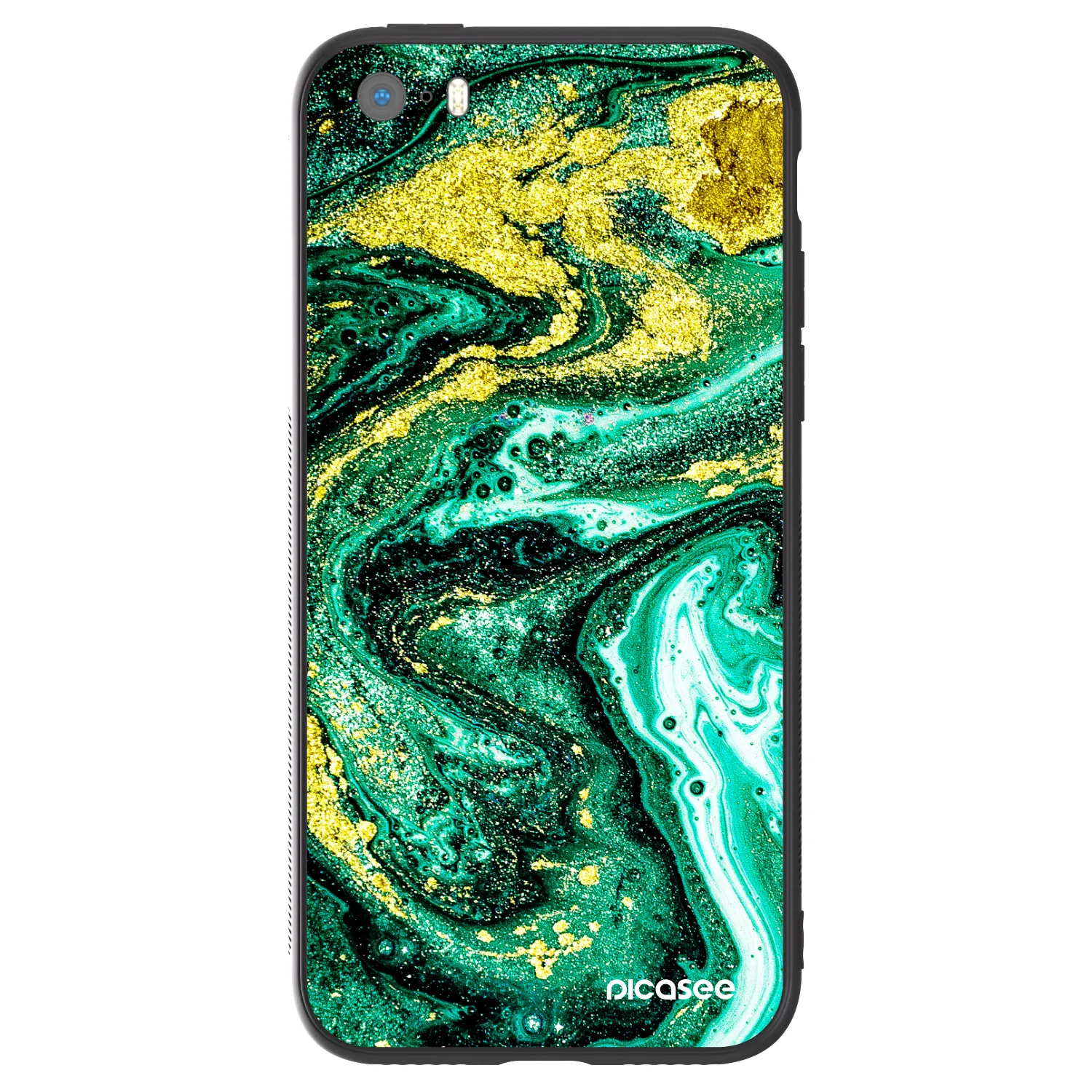 Picasee ULTIMATE CASE για Apple iPhone 5/5S/SE - Green Gold