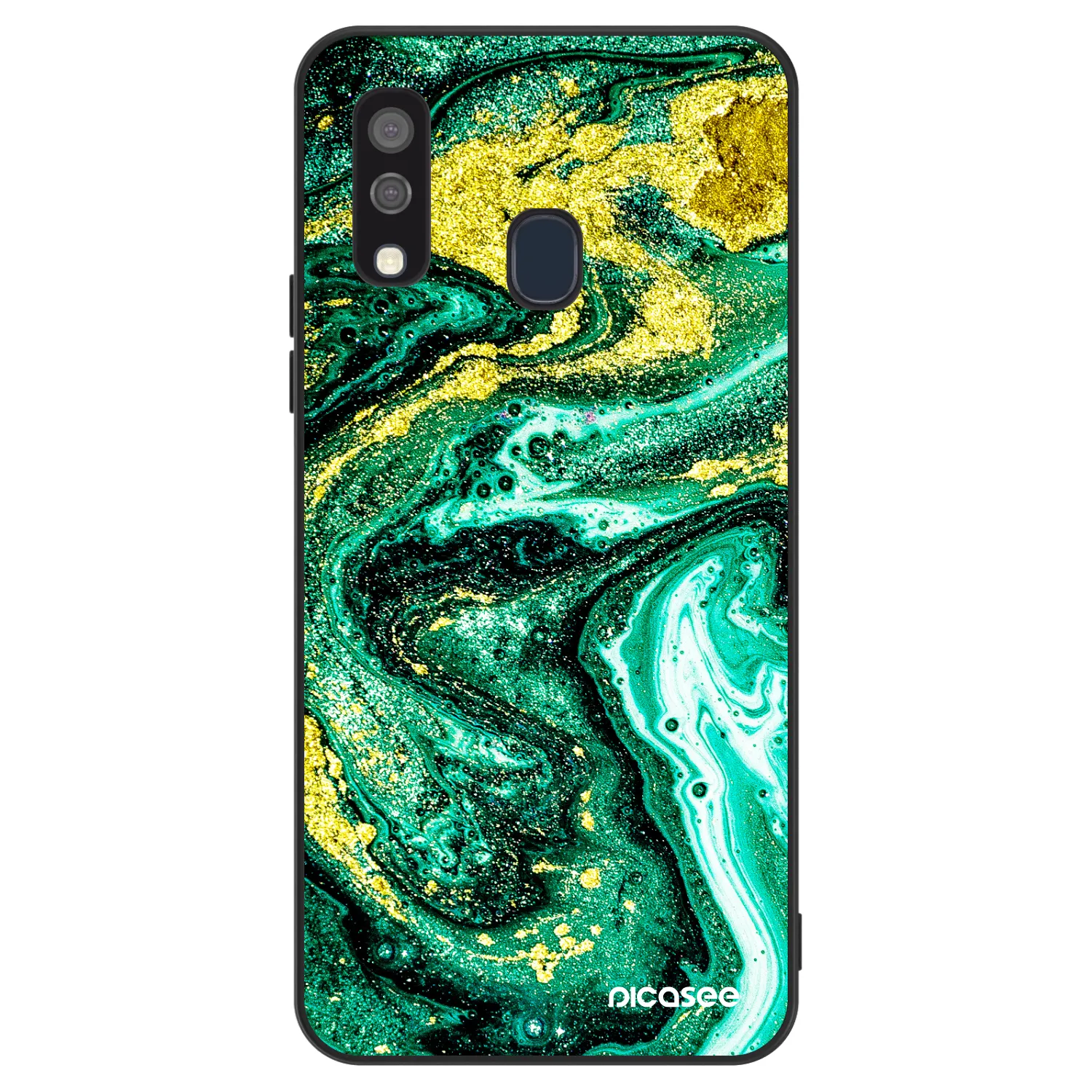 Picasee ULTIMATE CASE για Samsung Galaxy A40 A405F - Green Gold
