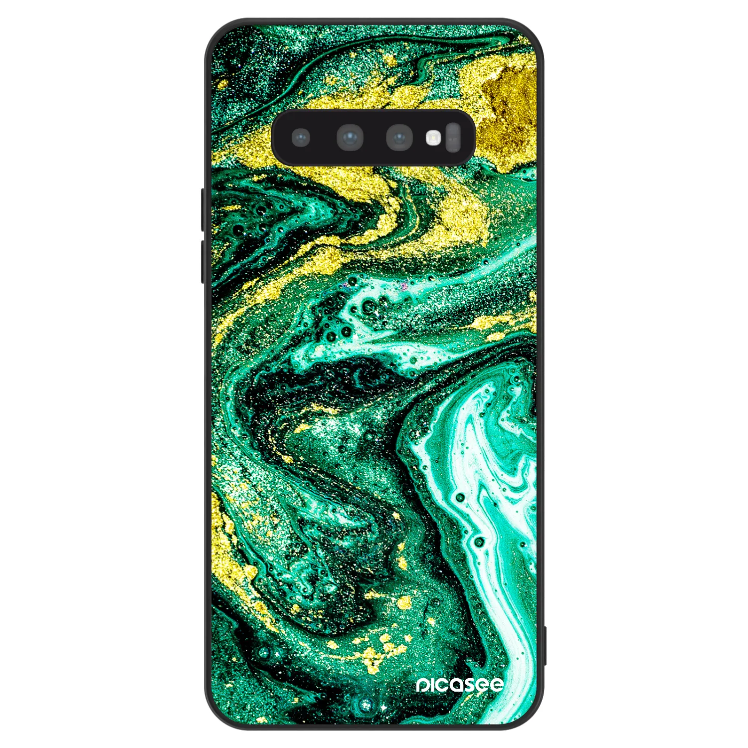 Picasee ULTIMATE CASE για Samsung Galaxy S10 G973 - Green Gold