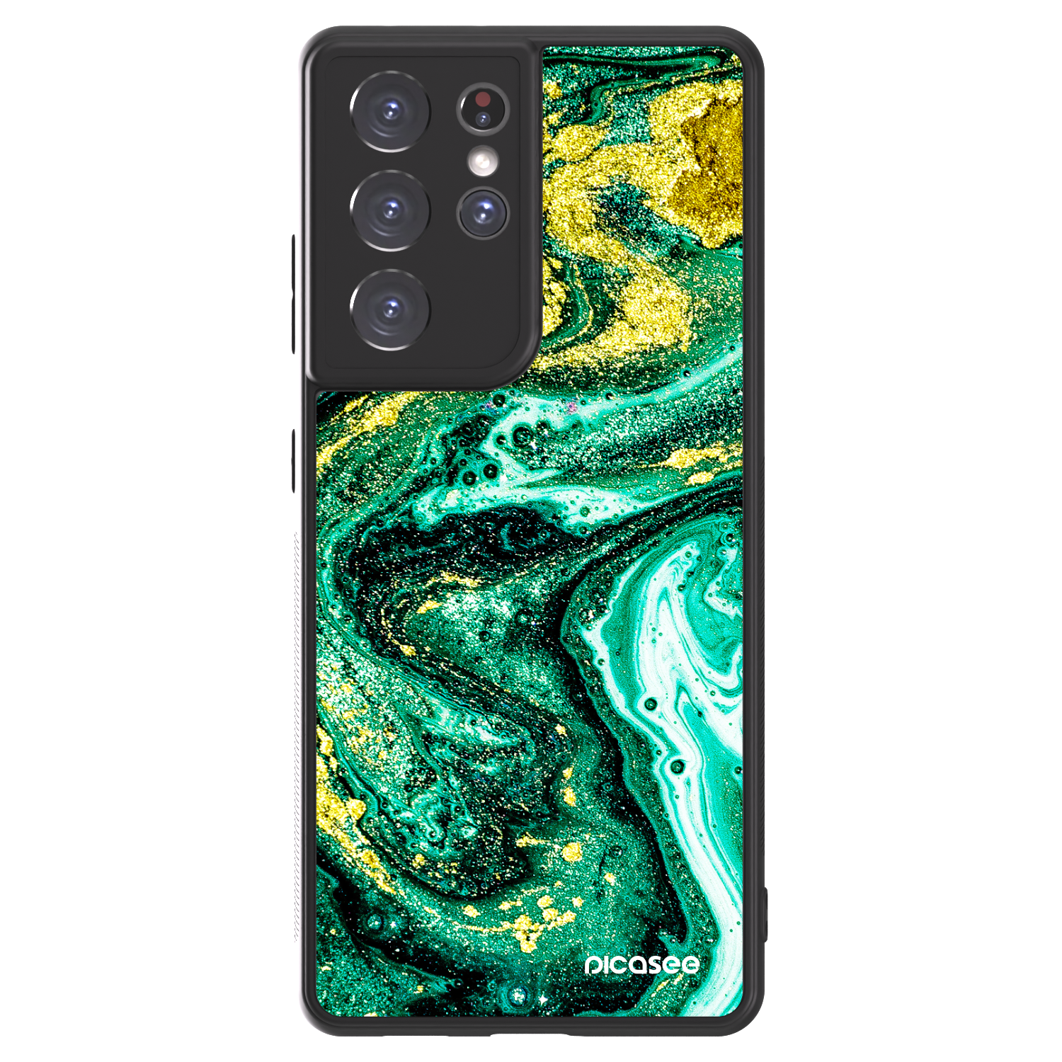 Picasee ULTIMATE CASE για Samsung Galaxy S21 Ultra 5G G998B - Green Gold