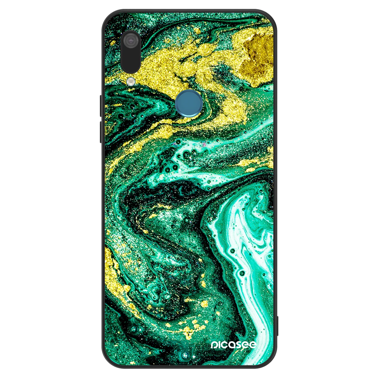 Picasee ULTIMATE CASE για Huawei Y7 2019 - Green Gold