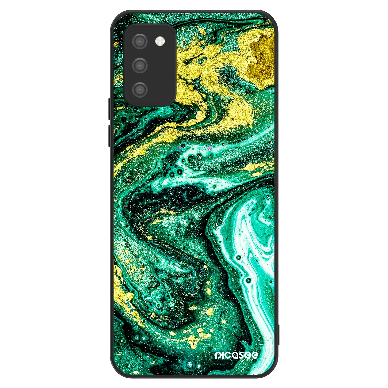 Picasee ULTIMATE CASE για Samsung Galaxy A02s A025G - Green Gold