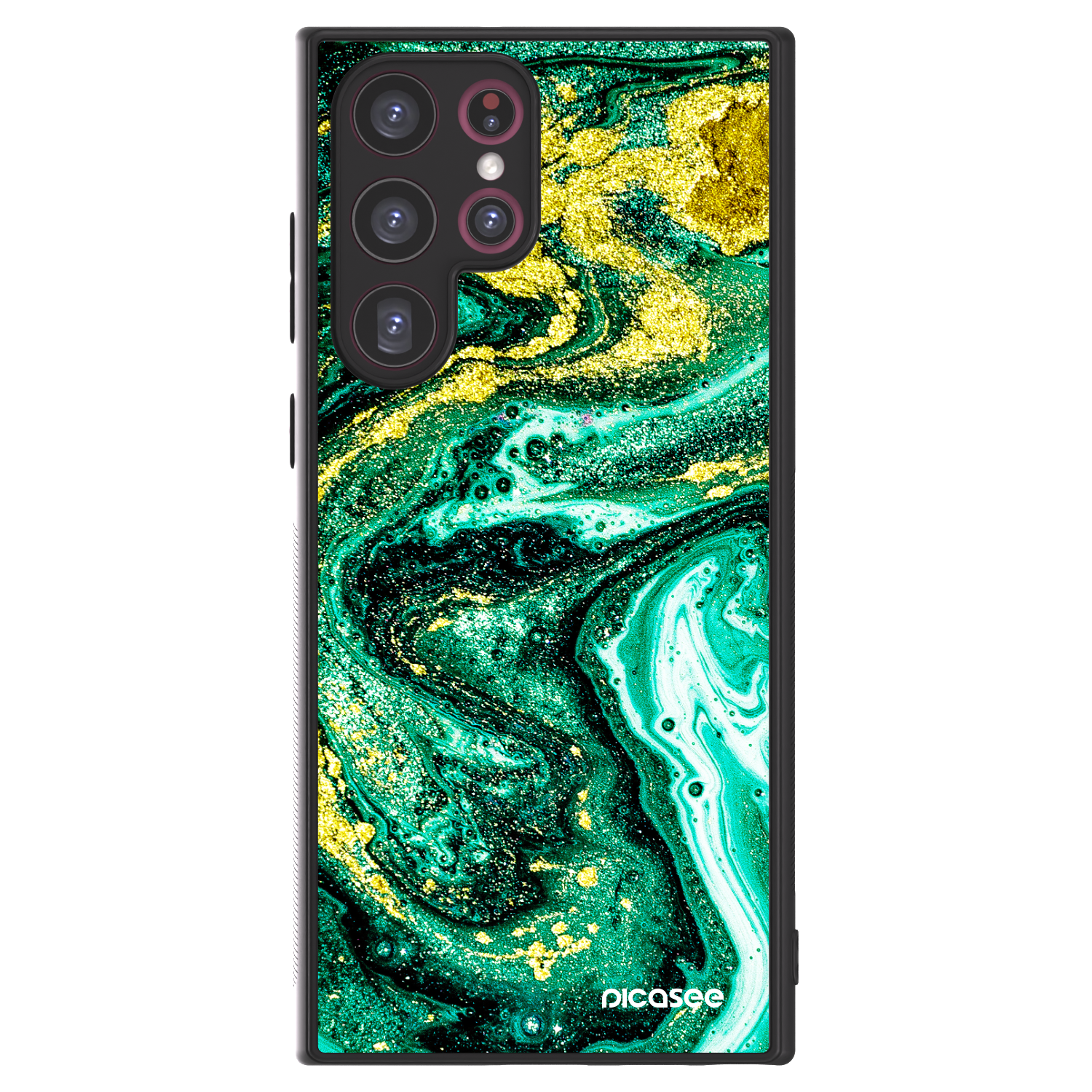 Picasee ULTIMATE CASE για Samsung Galaxy S22 Ultra 5G - Green Gold
