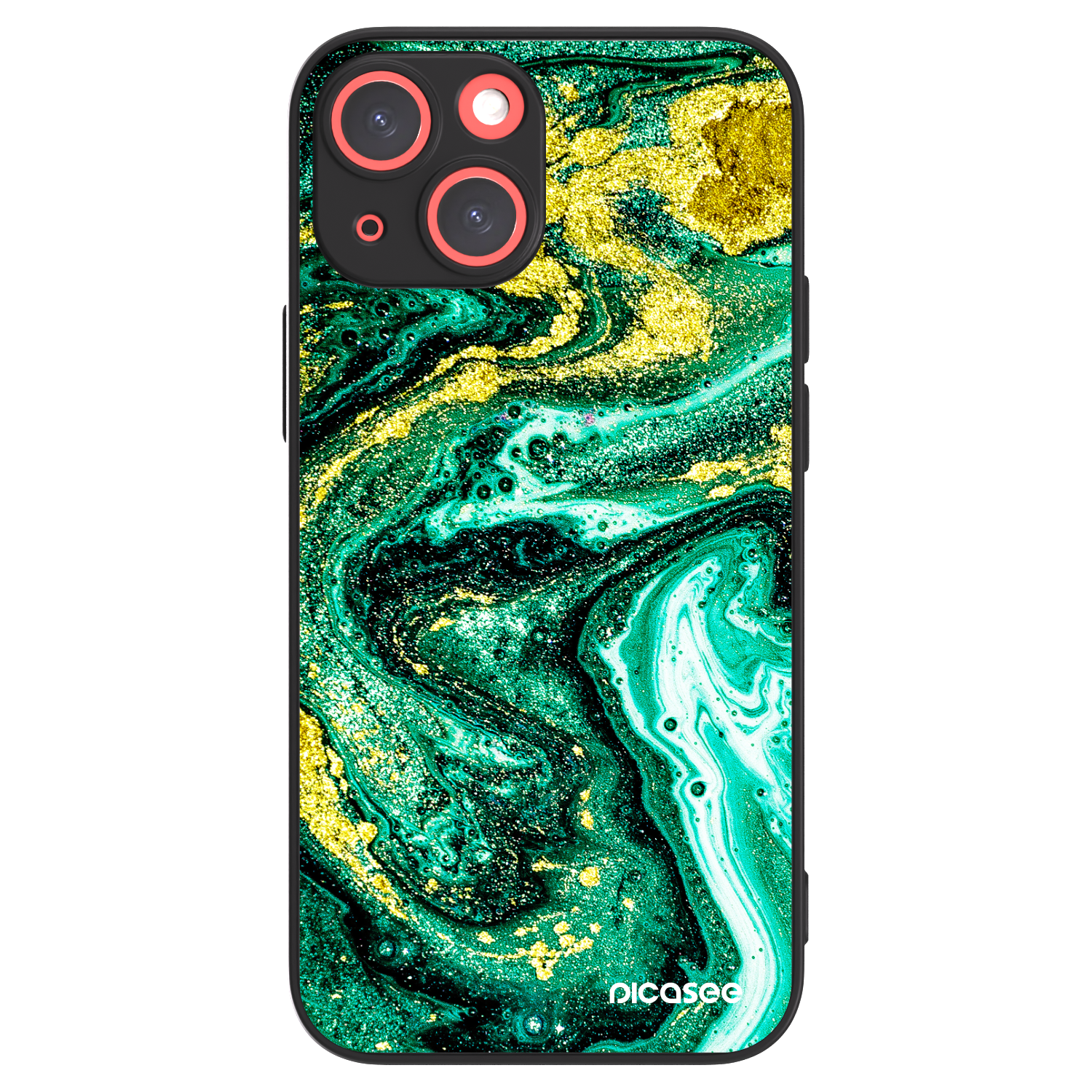 Picasee ULTIMATE CASE MagSafe pro Apple iPhone 13 mini - Green Gold