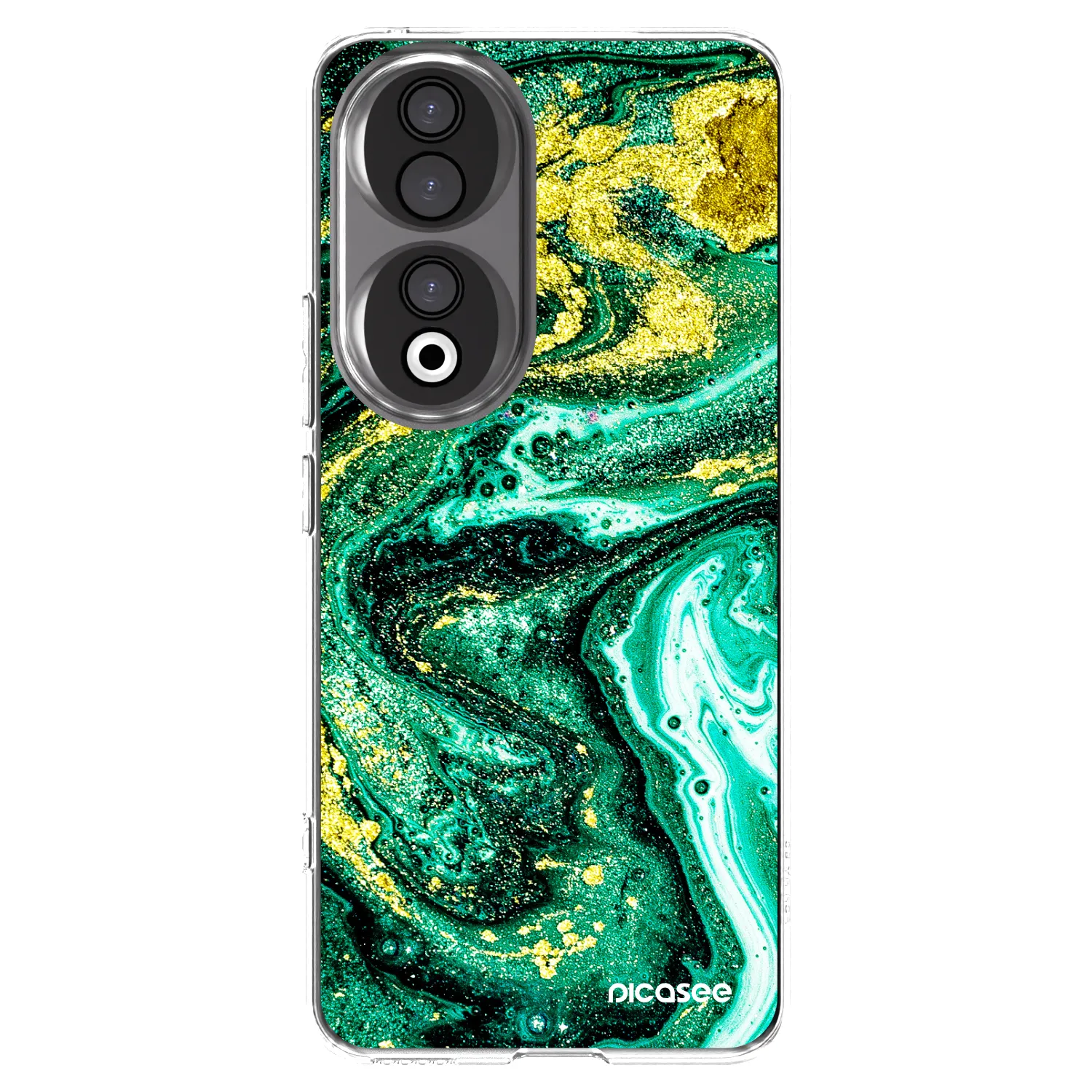 Picasee διαφανής θήκη σιλικόνης Honor 90 5G - Green Gold