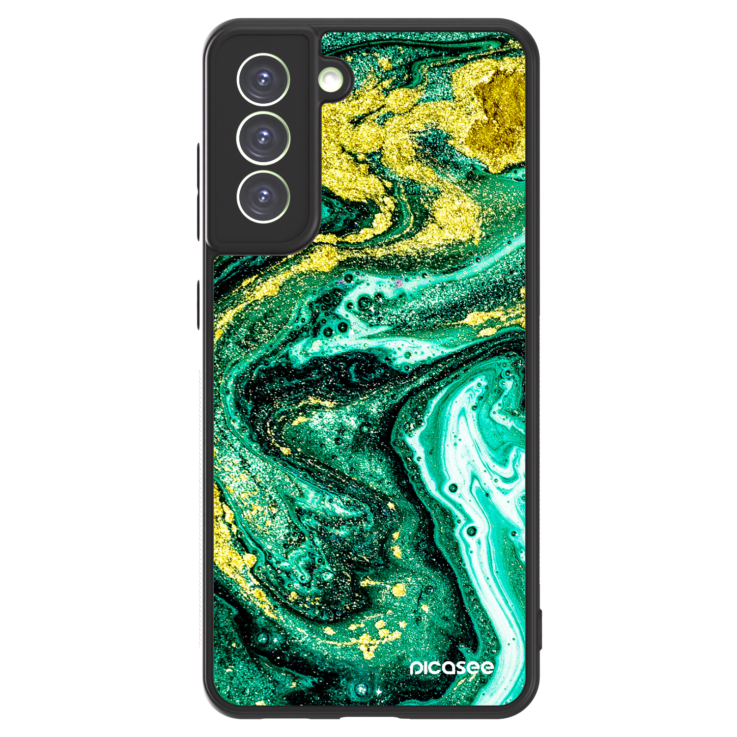 Picasee ULTIMATE CASE PowerShare για Samsung Galaxy S21 FE 5G - Green Gold