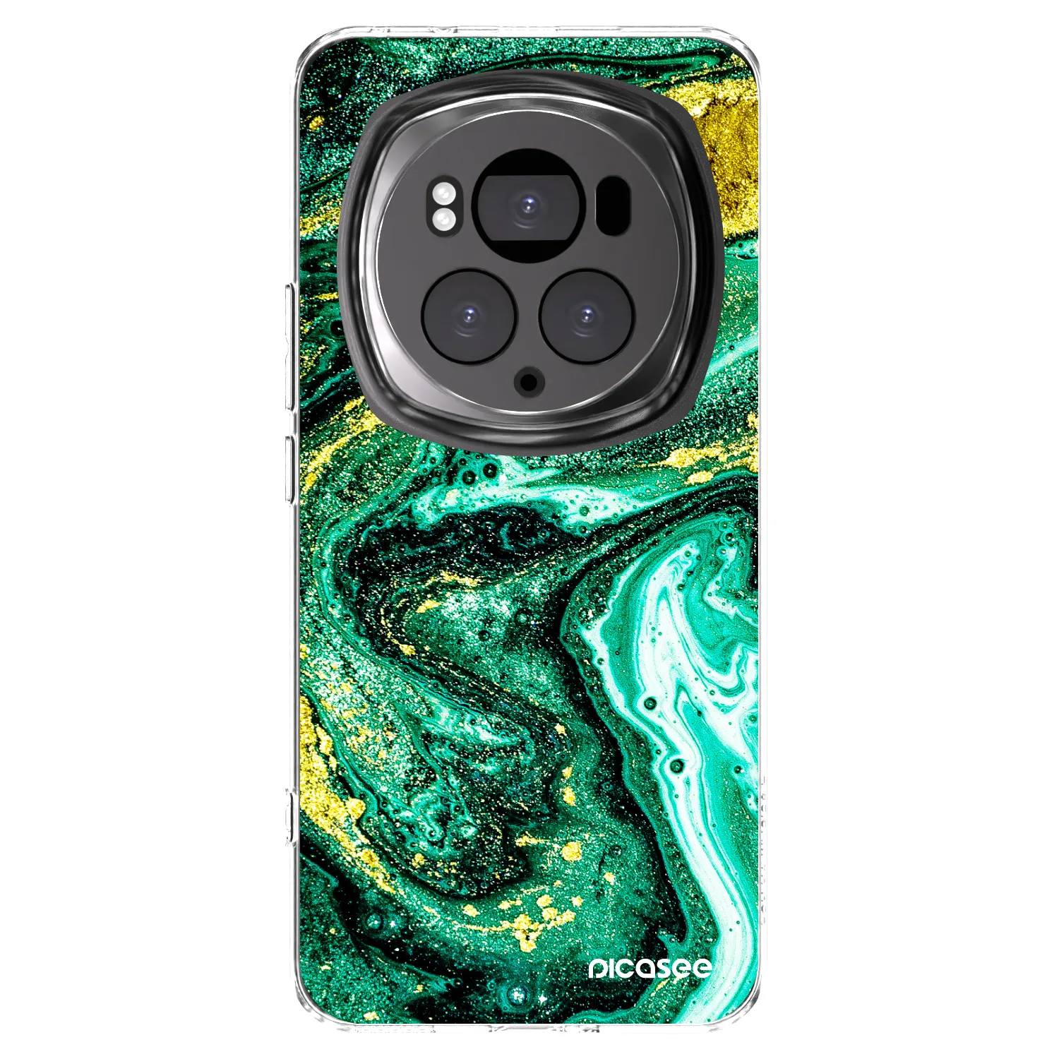 Picasee διαφανής θήκη σιλικόνης Honor Magic6 Pro - Green Gold