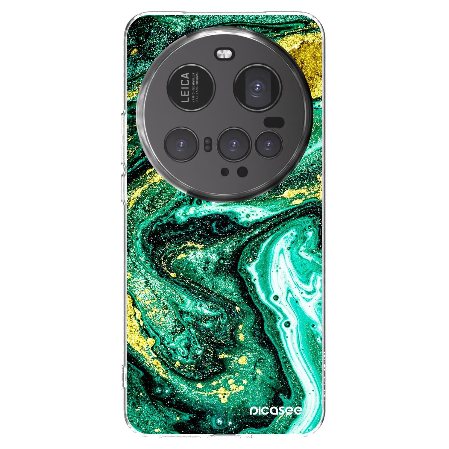 Picasee διαφανής θήκη σιλικόνης Xiaomi 15 Ultra - Green Gold
