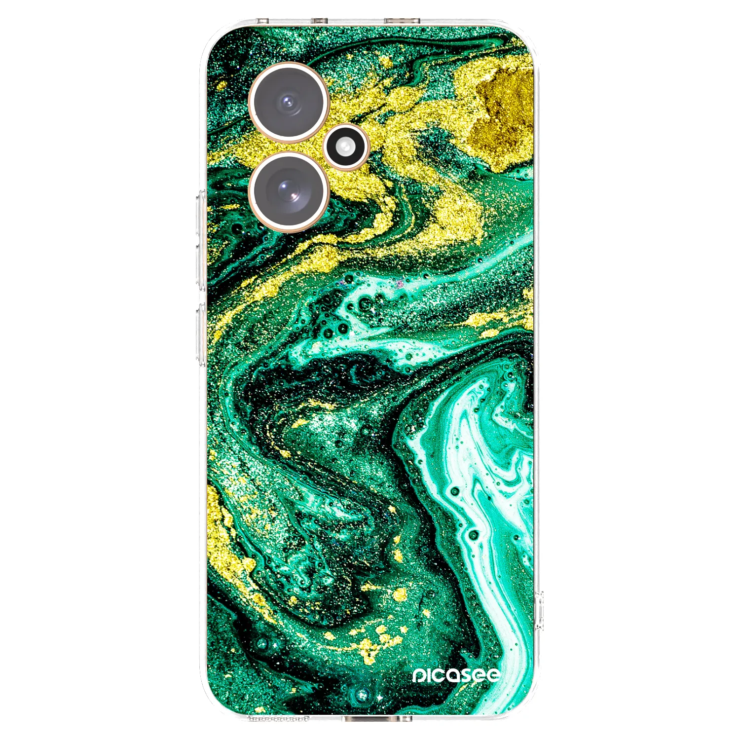 Picasee διαφανής θήκη σιλικόνης Honor 400 5G - Green Gold