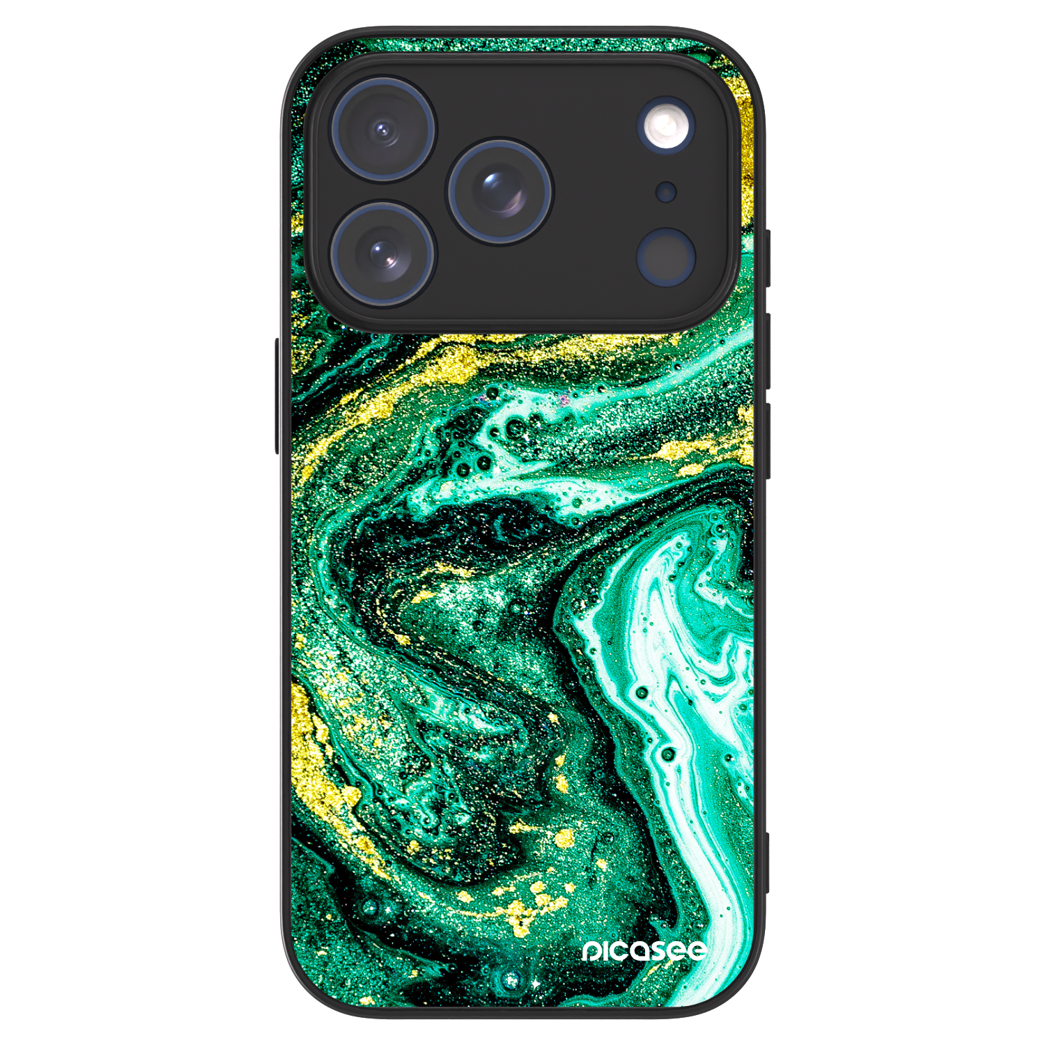Picasee ULTIMATE CASE MagSafe pro Apple iPhone 17 Pro - Green Gold