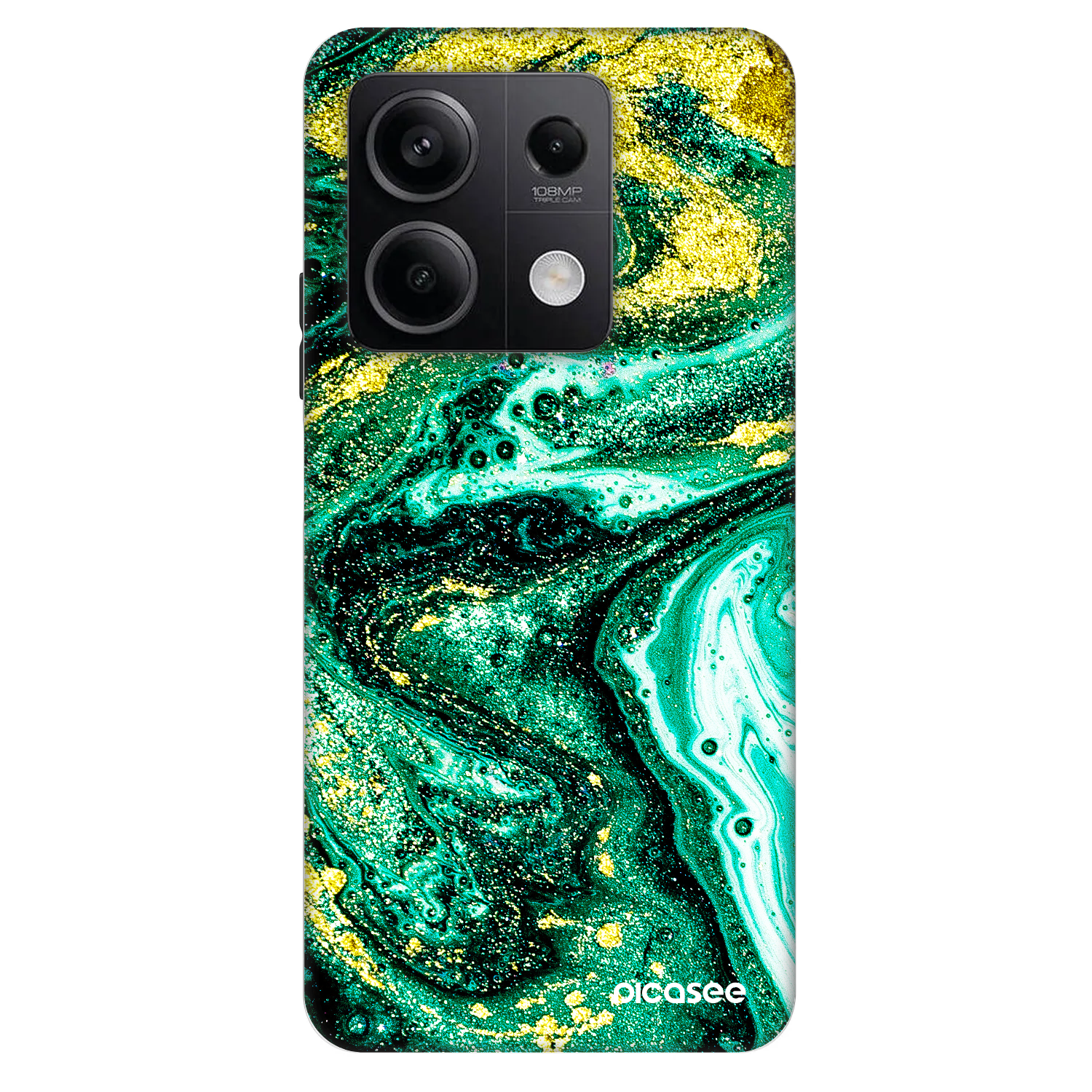 Picasee Fashion Case για Xiaomi Redmi Note 13 5G - Green Gold
