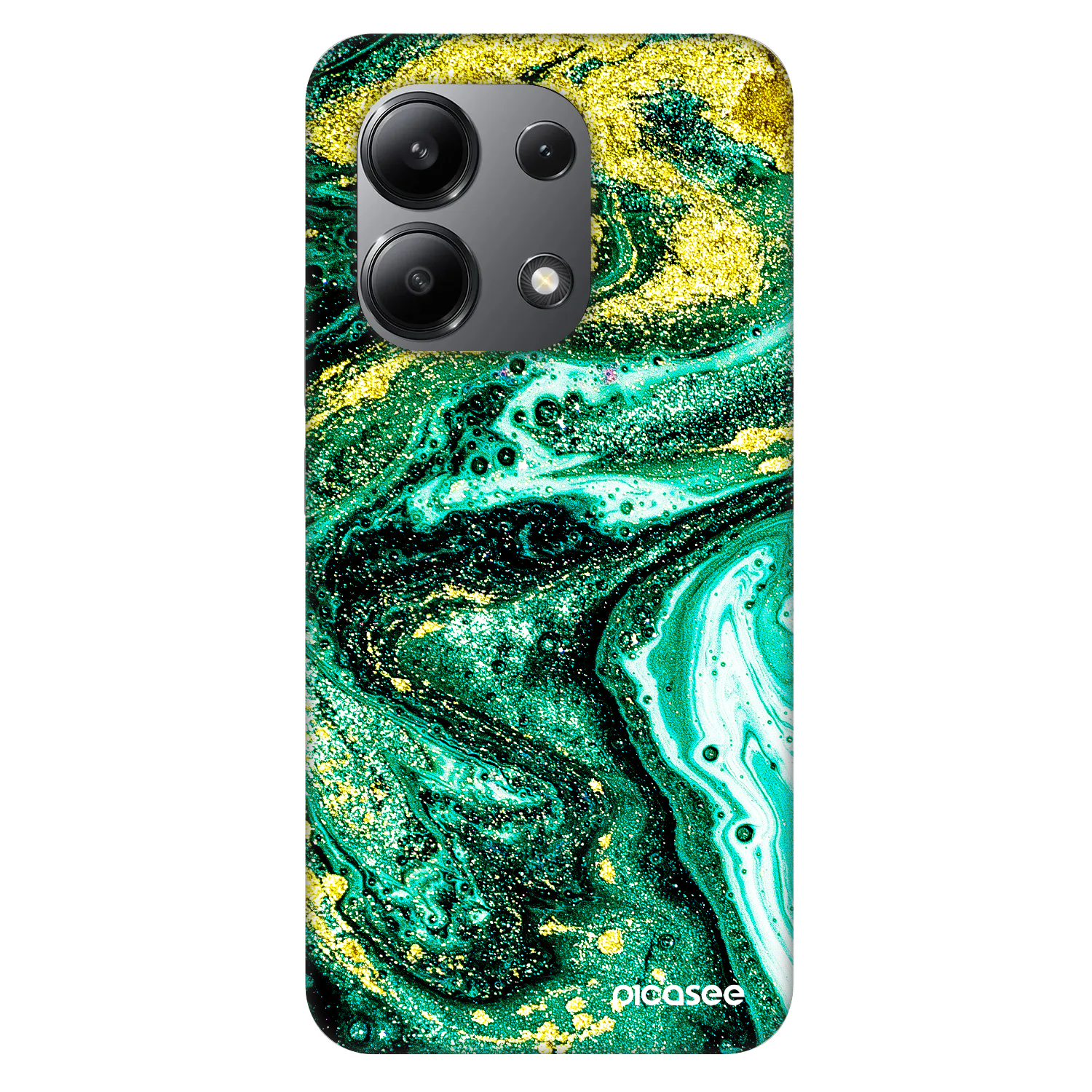 Picasee Fashion Case για Xiaomi Redmi Note 13 4G - Green Gold