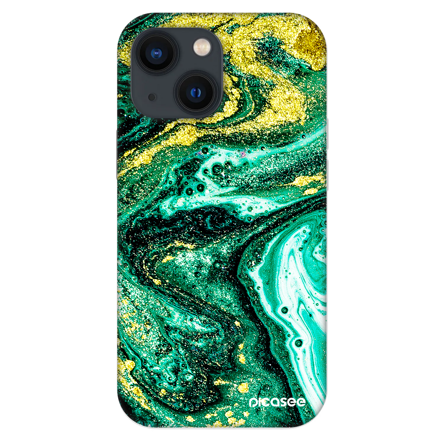 Picasee Fashion Case για Apple iPhone 13 mini - Green Gold