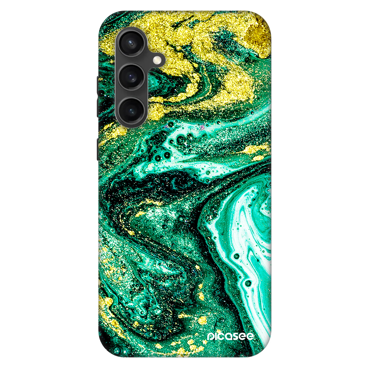 Picasee Fashion Case για Samsung Galaxy S23 FE S711B - Green Gold