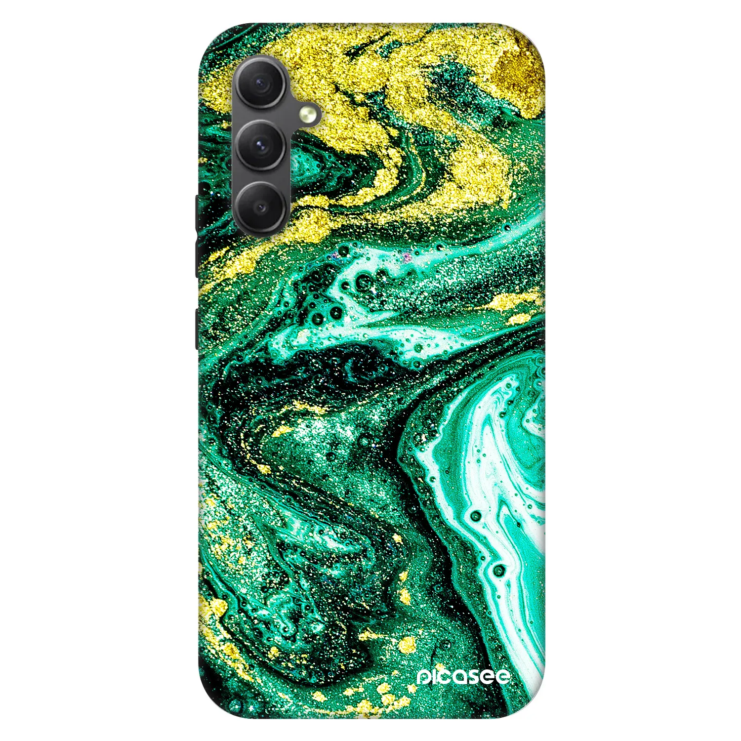 Picasee Fashion Case για Samsung Galaxy A34 5G A346B - Green Gold