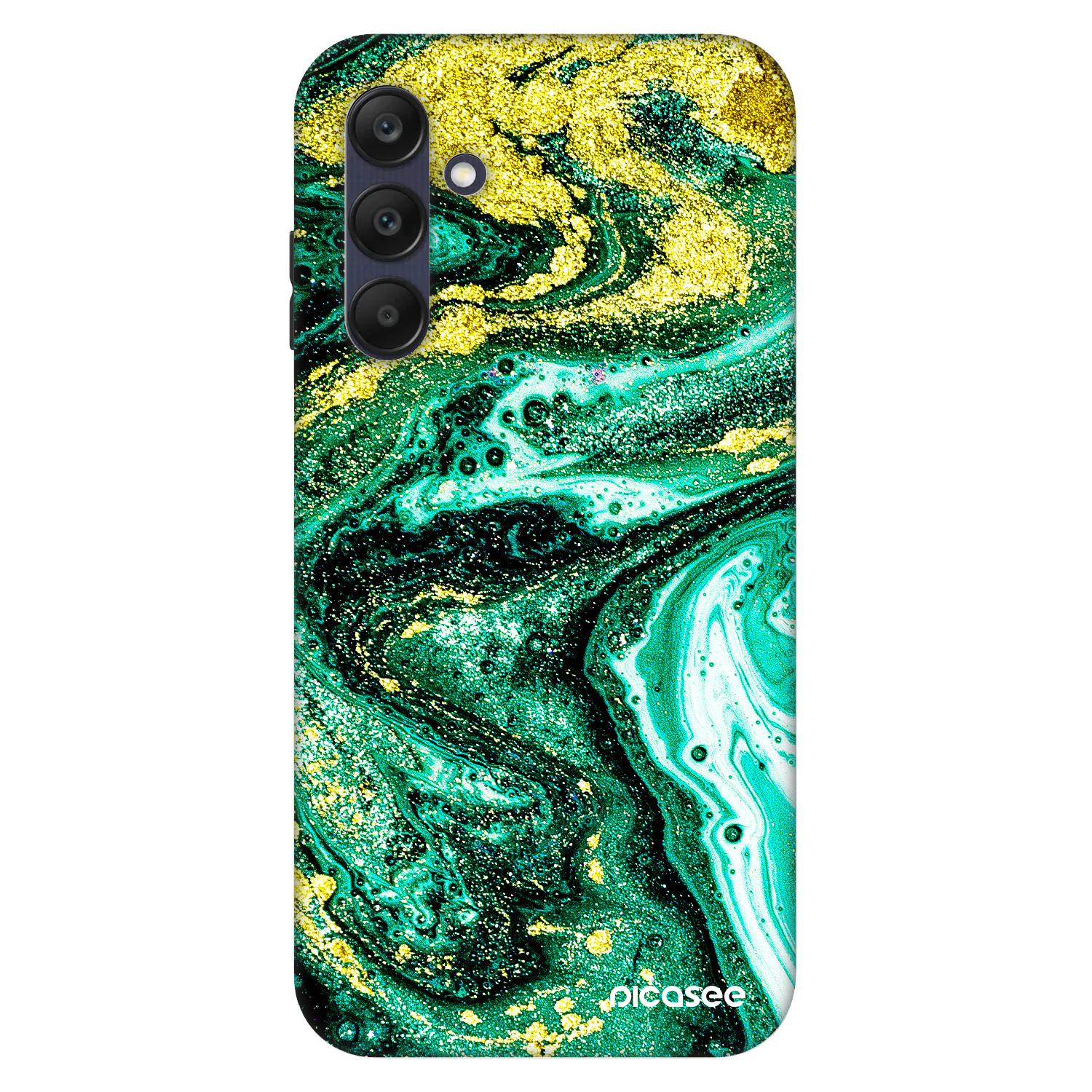 Picasee Fashion Case για Samsung Galaxy A25 A256B 5G - Green Gold
